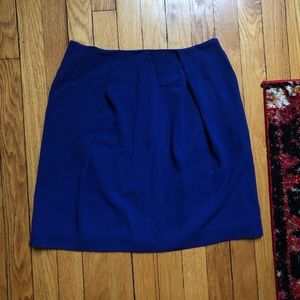 Iris & ink blue a-line mini skirt